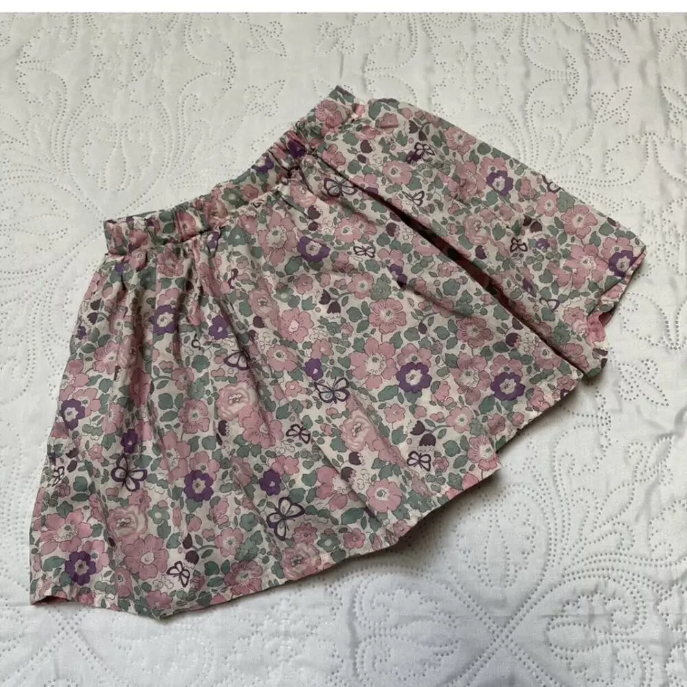 Holley + Sage Betsy Butterfly Floral Skirt 3T